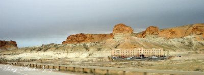 The Towers and Giant Thumb, Hotel, Green River Wyoming 117  