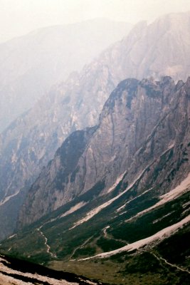 Trail to Rifugio A.Locatelli  Sexten Dolomites, Italy 1988 