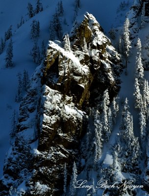 Precarious Location, Washington Cascade Mountains 179 