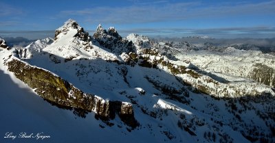 Chikamin Peak and Ridge, Lemah Mountain, Chimney Peak, Overcoat Peak, Washington Cascade Mountains 226 