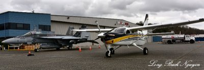 Quest Kodiak N107KQ and F-18 at Clay Lacy Jets Boeing Field Seattle 133 Standard e-mail view.jpg