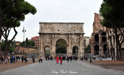 Constantino Arch and Colosseum Rome Italy 108 