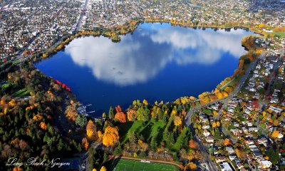 Autumn around Green Lake Seattle Washington 507 