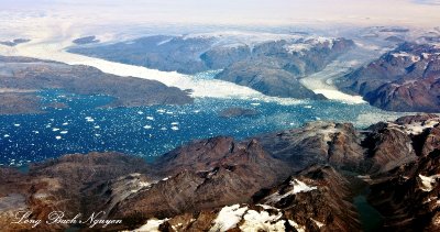 Helheim Glacier Fernis Glacier Midgard Glacier Sermilik Sound Greenland 125  