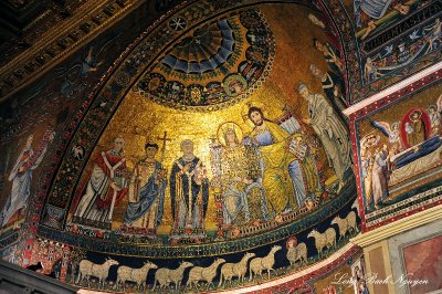 Coronation of the Virgin in the Apse Santa Maria in Trastevere, Rome Italy 581 