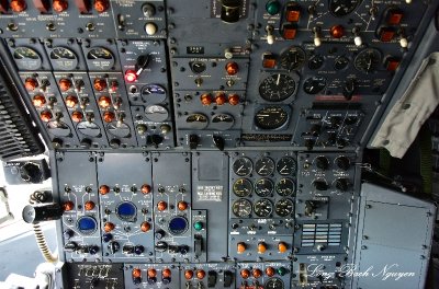 Retired American Airlines Boeing 727 Flight Engineer Station  at Clay Lacy Aviation Seattle 237  