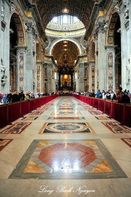 St. Peter's Baldachin, Maderno's nave, St Peter's Basilica, The Vatican, Rome Italy 28  