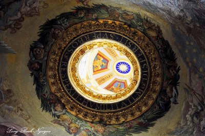 Eagles and Star on Dome St Peters Basilica Rome Italy 403