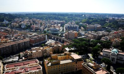 Rome from St Peter's  Basilica Dome, The Vatican Italy 522  