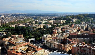Rome from St Peters Basilica Dome The Vatican Italy 523 