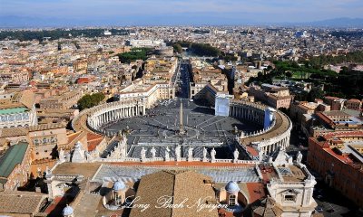 St Peter's Square, The Facade, The Obelisk, The Wind Rose, Colonnade Saints, Tiber River, St Peter's Dome 532  