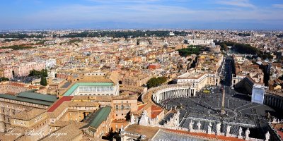 St Peter's Square, The Facade, The Obelisk, The Wind Rose, Colonnade Saints, Tiber River, St Peter's Dome 537