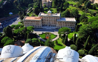 Governorate Palace, Ethopian College, Vatican Garden, from St Peter's Basalica, Rome, Italy 570 