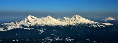 Three Sisters and Mt Bachelor Oregon Cascade Mountains 328 