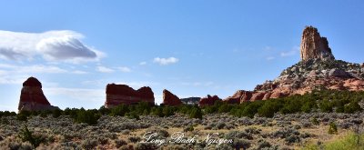 Square Butte and Setting Red Rocks White Mesa Navajo Nation  Arizona 128  