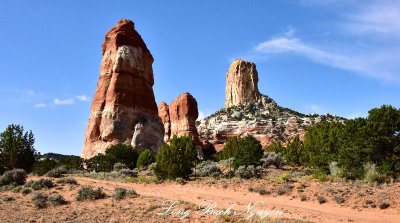 Square Butte and Setting Red Rocks, White Mesa, Navajo Nation  Arizona 113 