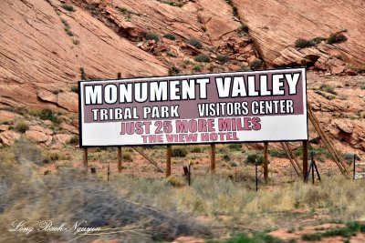 Monument Valley Tribal Park sign Kayenta Arizona 423 