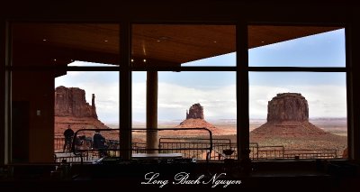 The View of Monument Valley from Hotel Dining Area  Arizona 635  