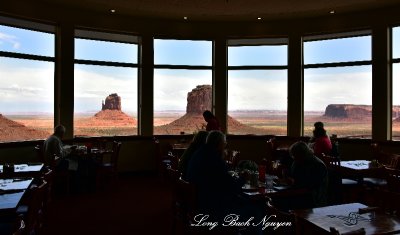 The View of Monument Valley from Hotel Dining Area  Arizona 633 
