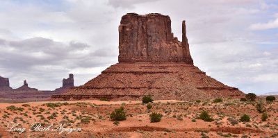 West Mitten Butte,  Big Indian, Brighams Tomb, Monument Valley, Navajo Tribal Park Utah-Arizona 659  