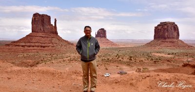 Me  in front The Mitten Butte and Merrick Butte Monument Valley 649  
