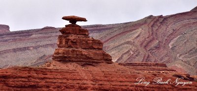 Mexican Hat Rock Raplee Ridge Navajo Nation Utah 1057  