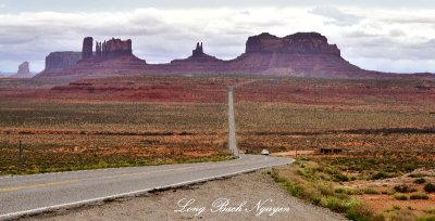 US Route 163 toward Monument Valley Navajo Tribal Park Navajo Nation Utah-Arizona 1102  
