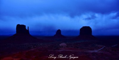 Blue Hour  over Monument Valley Navajo Tribal Park Arizona 008 