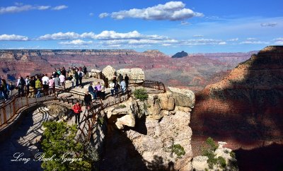 Visitors at Grand Canyon National Park from Mather Point at Visitor Center Arizona 551a