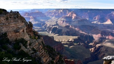 Visitors at Grand Canyon National Park from Mather Point at Visitor Center Arizona 588 