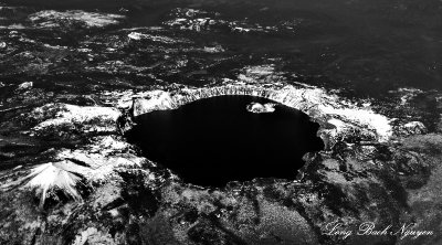 Crater Lake National Park from 37000 feet Oregon 369 