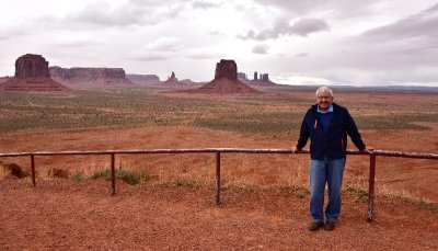 Charlie at Artists Point with Monument Valley Navajo Tribal Park Arizona 876 