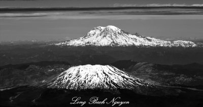 Mt St Helens Mount Rainier Glacier Peak Washington Cascade Mountains 064  