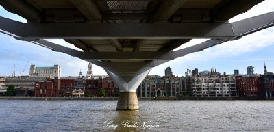 Under Millennium Bridge Northbank Thames River London 056 