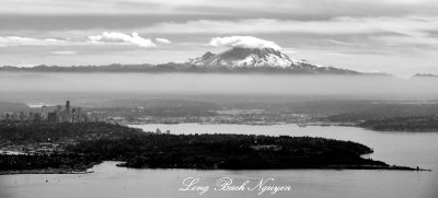 Downtown Seattle Magnolia Elliott Bay and Mount Rainer Washington 305 