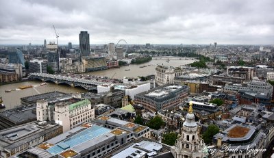 London Skyline from St Pauls Cathedral Dome 049  