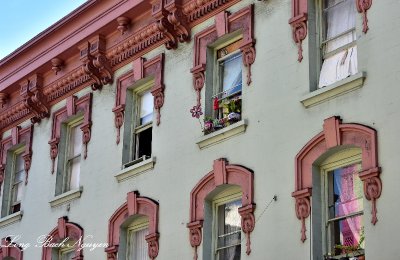 Windows and flower in San Francisco Chinatown 136
