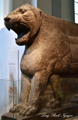 Colossal Guardian Lion Assyrian 865-860 BC British Museum London 113  