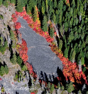 Circular fall colors in Cascade Mountains Washington 644 