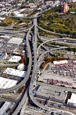 Interstate 5 and Interstate 90 Interchange in Seattle 170 