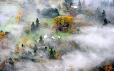 Morning fog along Snohomish River Valley Snohomish Washington 152 