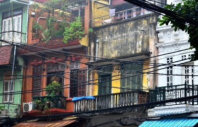 Hanoi colorful buildings Old Quarter Hanoi 502 