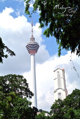 KL Tower with St. John's Cathedral