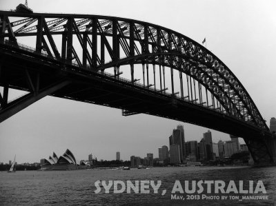View of Harbour Bridge & Opera house from Luna Park