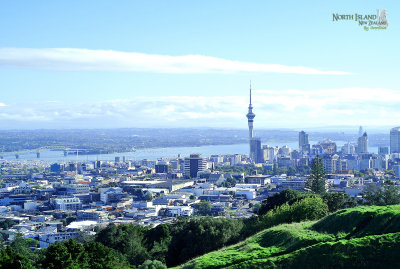 View of Auckland from Mt. Eden