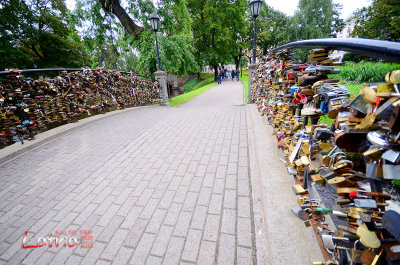 Bridge of love in Bastion Hill