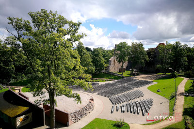 inside Sigulda castle complex