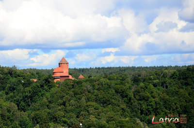 Turaida Medieval Castle can see from Sigulda Castle