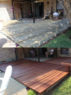 Deck Stained