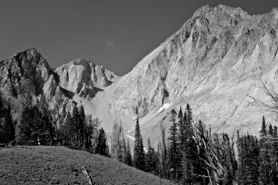 Castle Peak in B&W